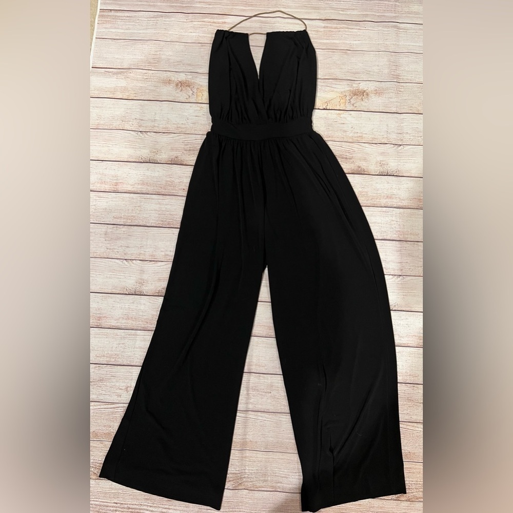 MODA International black gold chain jumpsuit size XS